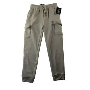 Brooklyn Cloth The Jogger Pants Boy’s Size Medium Drawstring Sand Tapered Leg